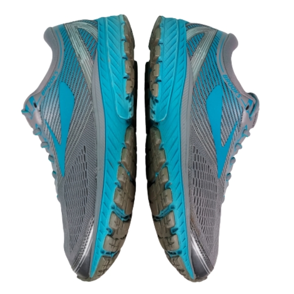 Brooks Ghost 10 running shoes,   women's size 9.5B, teal and grey - Picture 5 of 10